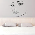 Woman Eyes Sticker Bedroom Wall Decor For Women - Female Eye Lash Beautiful Room Eyebrow Decal - Decords