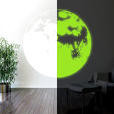 Glow In The Dark Moon Wall Sticker - Glowing Ceiling Decal For Kid Room Bedroom The Light Decor - Decords