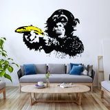 Banksy Monkey Wall Sticker - Bansky Art Vinyl Decal - Decords