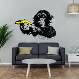 Banksy Monkey Wall Sticker - Bansky Art Vinyl Decal - Decords