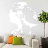 Glow In Dark Life Is Beautiful Banksy Street Art Wall Decal - Night Light Glowing Neon Singing Woman Sticker - Decords