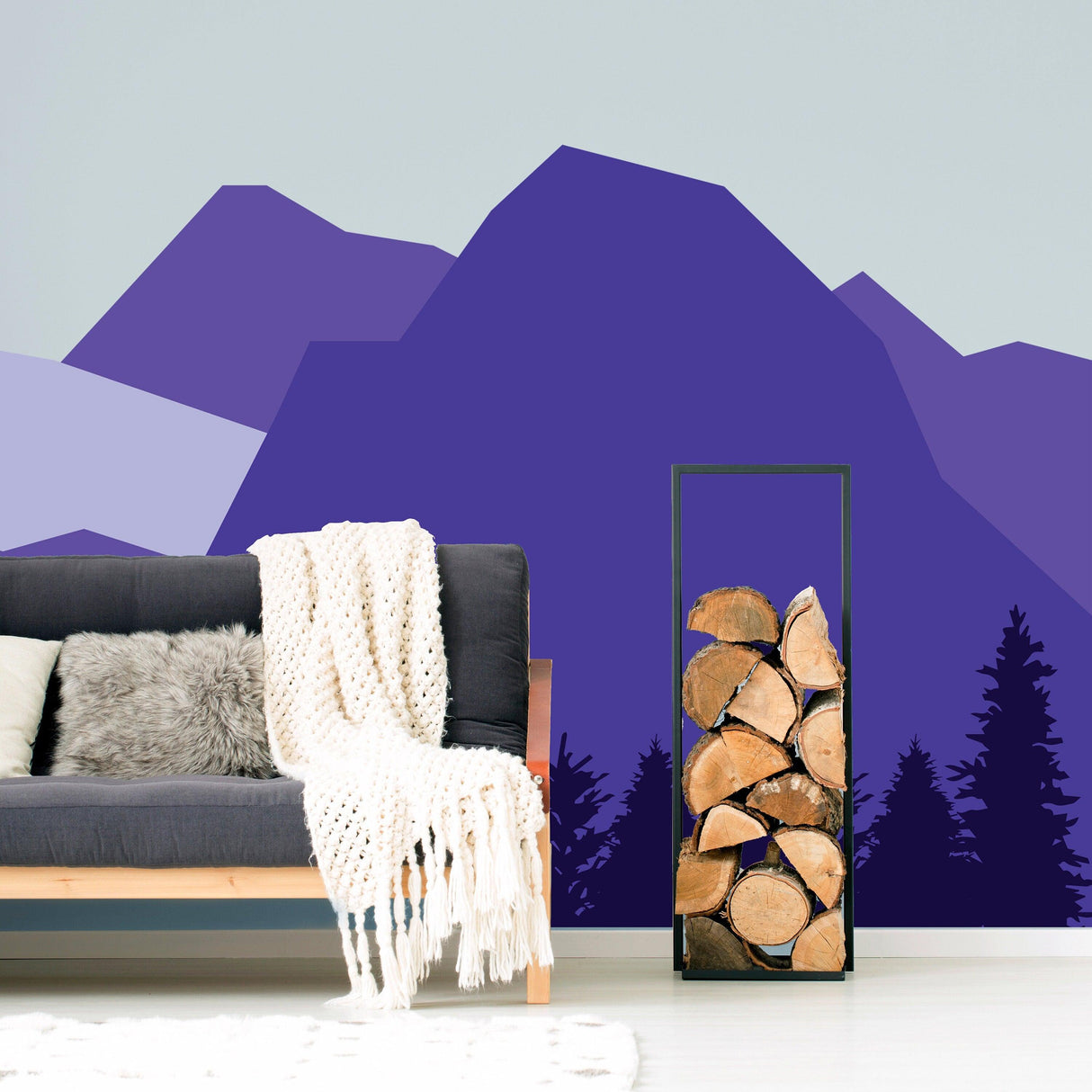 Mountain Wall Decal - Mountains Vinyl Sticker Decor For Nursery Baby Kid Boy Room - Decords