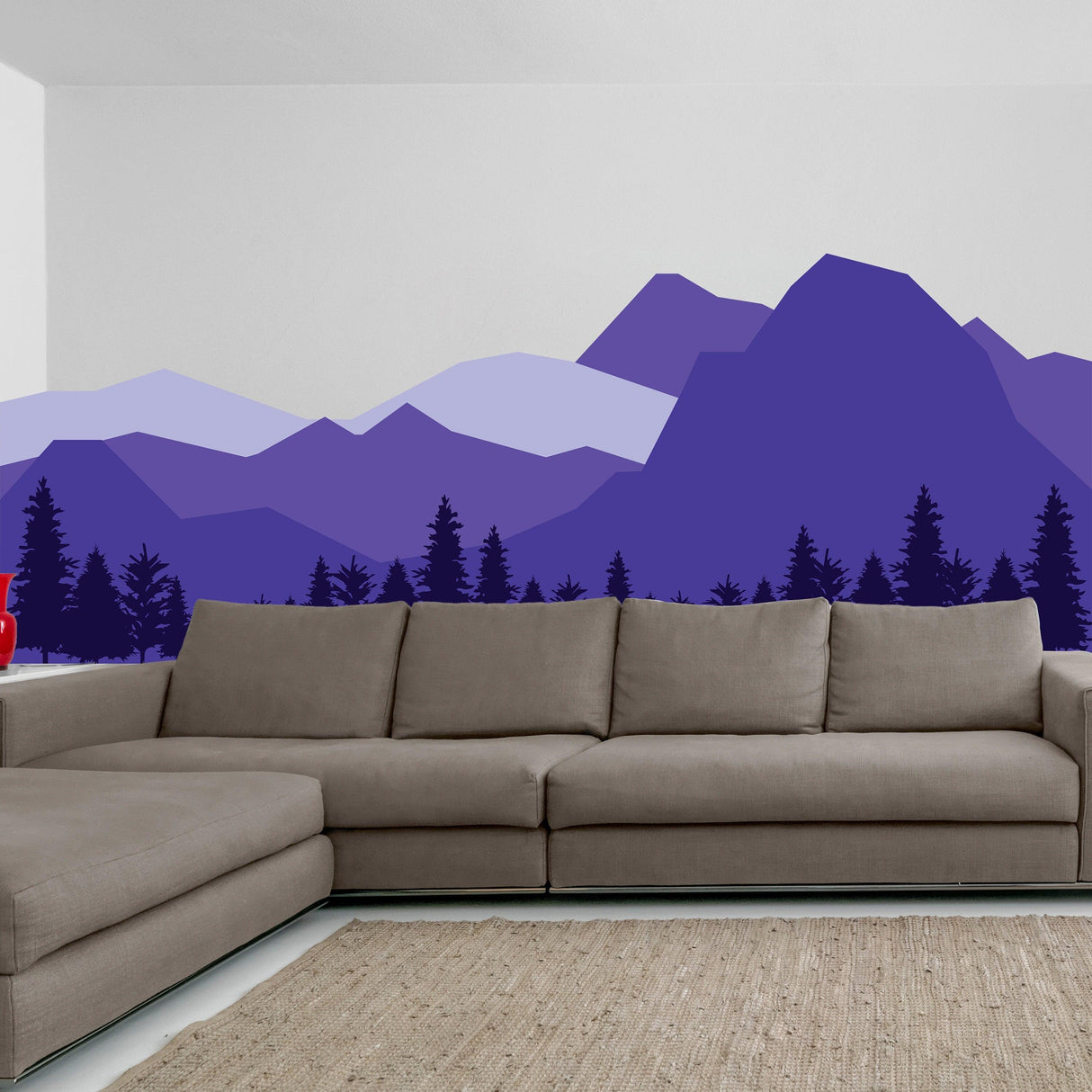 Mountain Wall Decal - Mountains Vinyl Sticker Decor For Nursery Baby Kid Boy Room - Decords