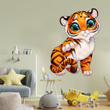 Cute Tiger Wall Sticker - Baby Kid Toddler Little Animal Decoration Decal - Decords