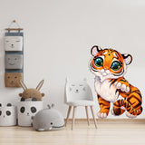 Cute Tiger Wall Sticker - Baby Kid Toddler Little Animal Decoration Decal - Decords