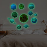 Glow In The Dark Planet Wall Decals - Solar System Glowing Sticker For Ceiling - Decords