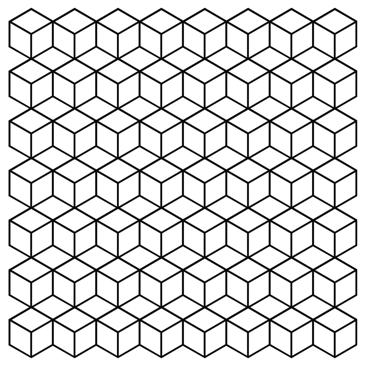 Geometric Wall Mural Decal - Hexagon Honeycomb Vinyl Bedroom Sticker - Decords