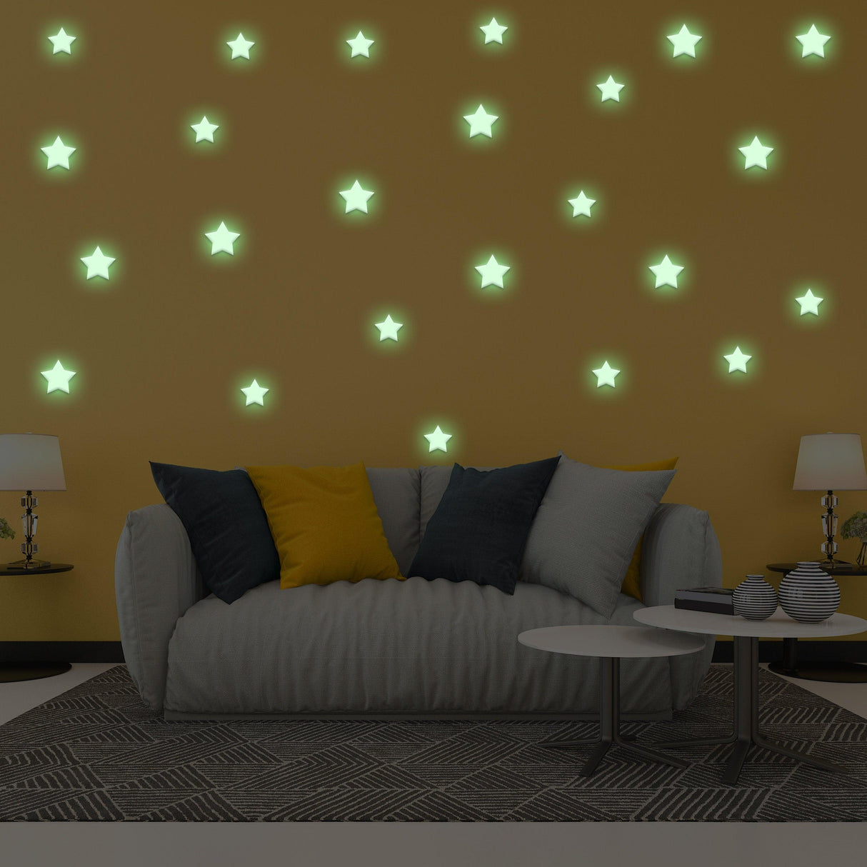 850 pcs Glow In The Dark Stars Stickers - The Star Glowing Ceiling Decals For Wall Room Kids  Decor - Decords