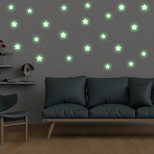 850 pcs Glow In The Dark Stars Stickers - The Star Glowing Ceiling Decals For Wall Room Kids  Decor - Decords