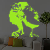 Glow In Dark Life Is Beautiful Banksy Street Art Wall Decal - Night Light Glowing Neon Singing Woman Sticker - Decords