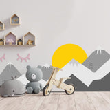 Mountain Wall Decal - Mountains Vinyl Sticker Decor For Nursery Baby Kid Boy Room - Decords