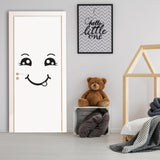 Refrigerator Happy Face Decal - Happy Chef Smile Fridge Door Vinyl Sticker For Kitchen - Decords