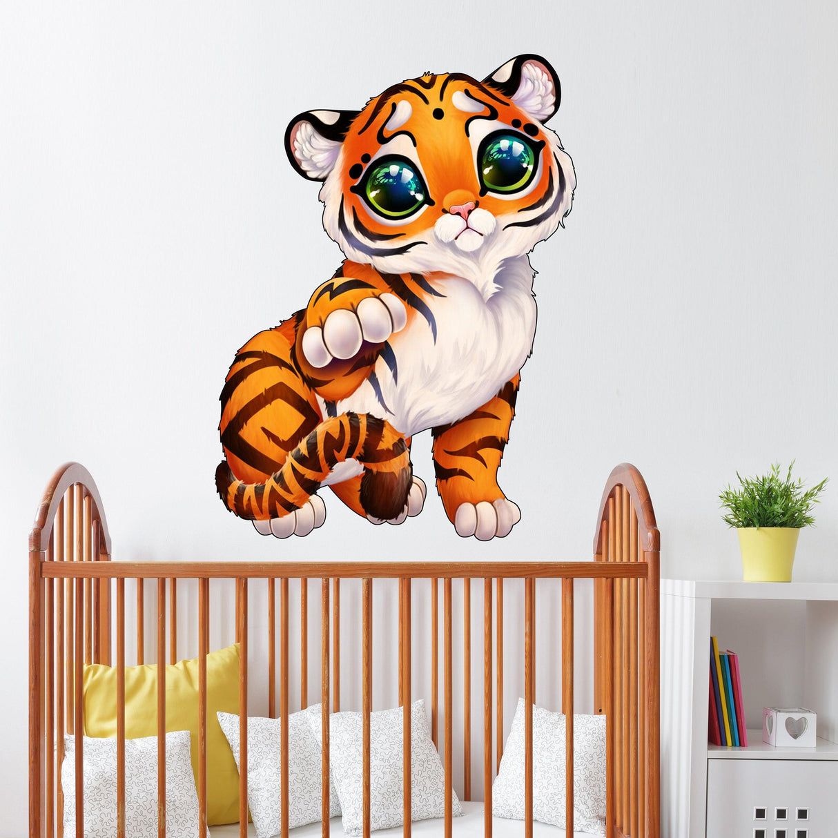 Cute Tiger Wall Sticker - Baby Kid Toddler Little Animal Decoration Decal - Decords