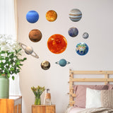 Glow In The Dark Planet Wall Decals - Solar System Glowing Sticker For Ceiling - Decords