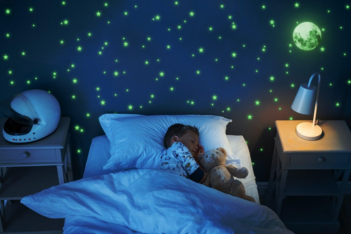 The Glowing Moon Decal - Glow In The Dark Stars Stickers - Decords