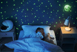 Glow In The Dark Stars Stickers - The Glowing Moon Decal For Nursery Kid Room Ceiling And Wall - Decords