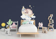 Baby Nursery Wall Decor Sticker - Animal Cloud Dream Decal For Boy Girl Room - Decords