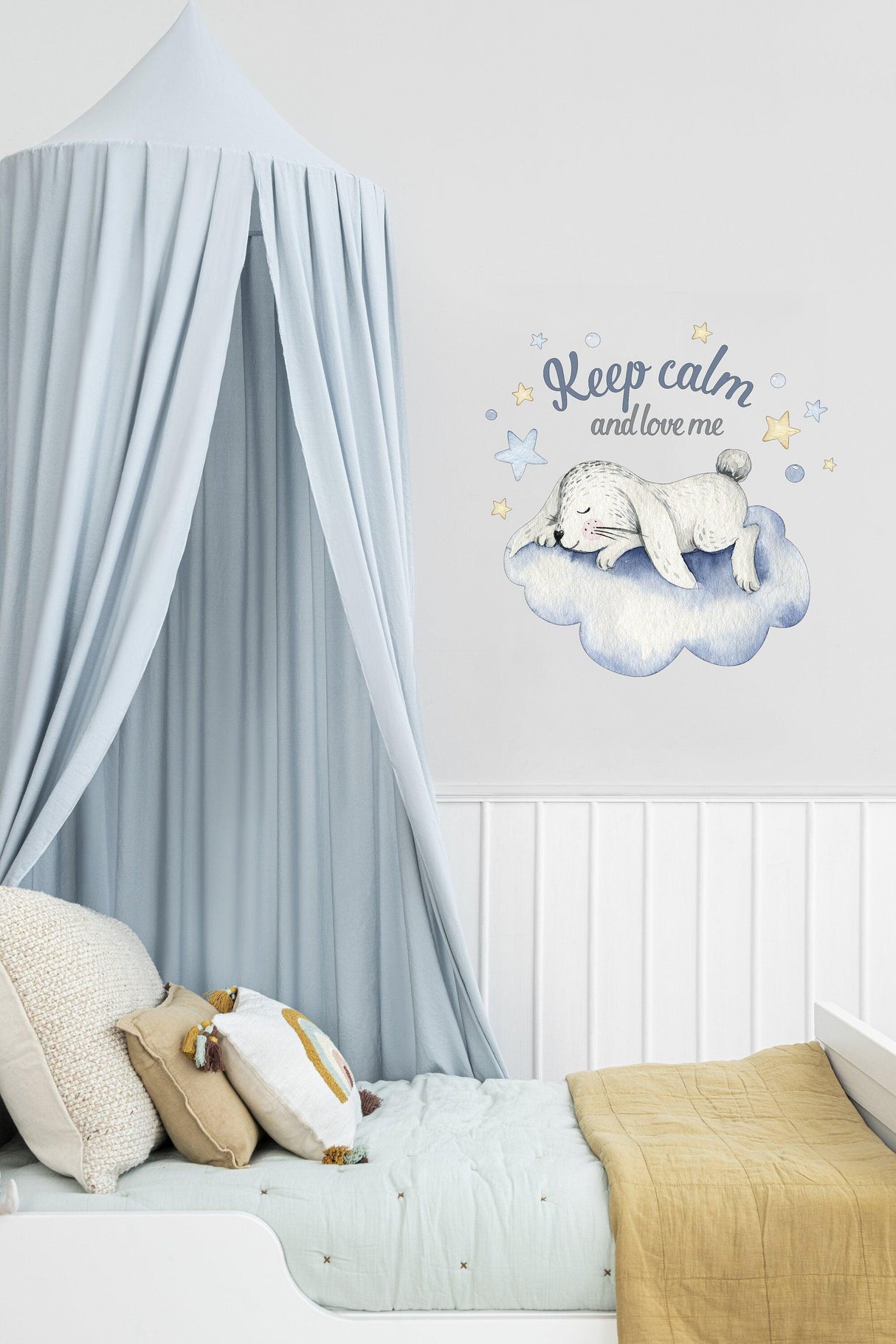 Baby Nursery Wall Decor Sticker - Cloud Moon Star Dream Decoration Animal Decal For Boy Girl Room - Decords