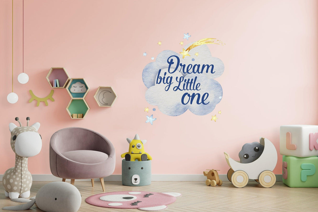 Baby Nursery Dream Wall Sticker - Animal Cloud Decor Decal For Boy Girl Room - Decords