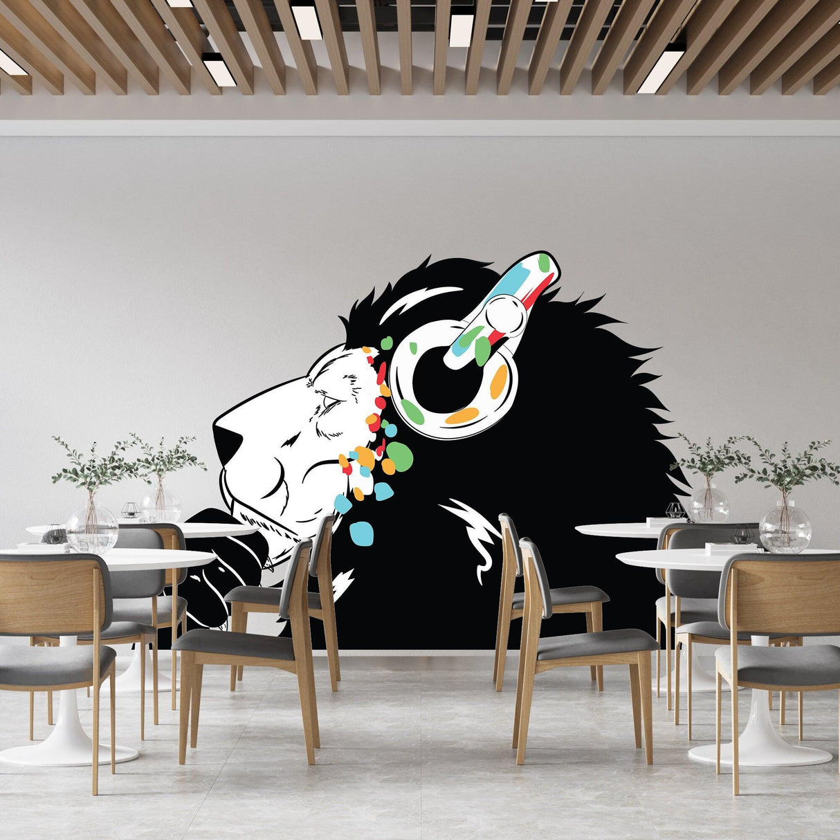 Lion Wall Sticker - Lions Head Decal - Decords