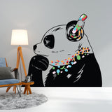 Thinking Panda Sticker - Inspired by Banksy Art Vinyl Dj Baksy Wall Decal - Decords