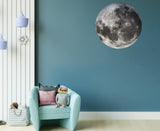 Full Moon Wall Sticker - Moon Back Phase Decal - Decords