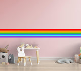 Rainbow Border Sticker -  Ranbows Theme Stick Stripe Tape Decor - Decords