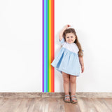 Rainbow Stripe Sticker - Birthday Party Border Strip Vinyl Decal Decoration For Nursery Baby Kid - Decords