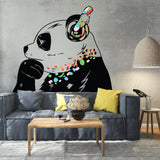 Panda Wall Sticker - Pandas Head Decal - Decords