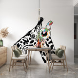 Thinking Giraffe Sticker - Inspired by Banksy Art Vinyl Dj Baksy Wall Decal - Decords