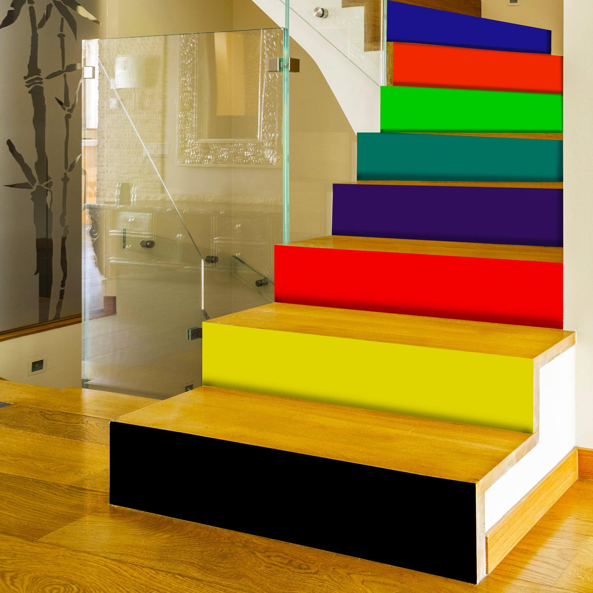 Rainbow Self-adhesive Stairs Risers Stickers - Decords