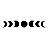 Moon Phase Wall Decor Sticker - Moon Phases Vinyl Decal - Decords