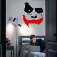 Joker Wall Sticker For Decor - Funny Smiling Clown Face Black Vinyl Decal - Decords