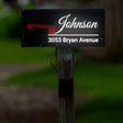 Personalized Reflective Mailbox Decal - Custom Reflector House Address Mail Box Vinyl Sticker - Decords