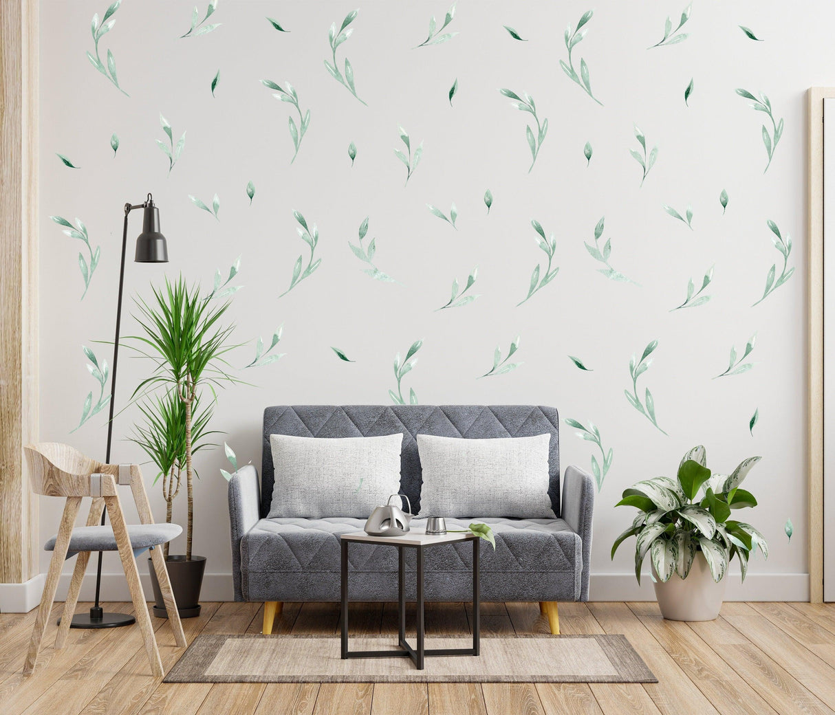 Olive Botanical Vinyl Wall Stickers: Redefine Your Area with Natural Sophistication - Decords