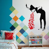 Street Art Style Love Sick Girl Wall Decal - Urban Vinyl Sticker Collection - Decords