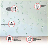 Olive Botanical Vinyl Wall Stickers: Redefine Your Area with Natural Sophistication - Decords