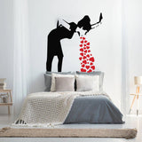 Street Art Style Love Sick Girl Wall Decal - Urban Vinyl Sticker Collection - Decords