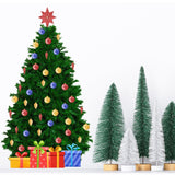 Large Christmas Tree Wall Sticker - Green Pine Vinyl Decal Decoration For Living Room - Decords