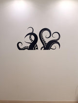 Octopus Tentacles Vinyl Wall Art Sticker - Bathroom Ocean Sea Creature Decor Die Cut Decal - Decords