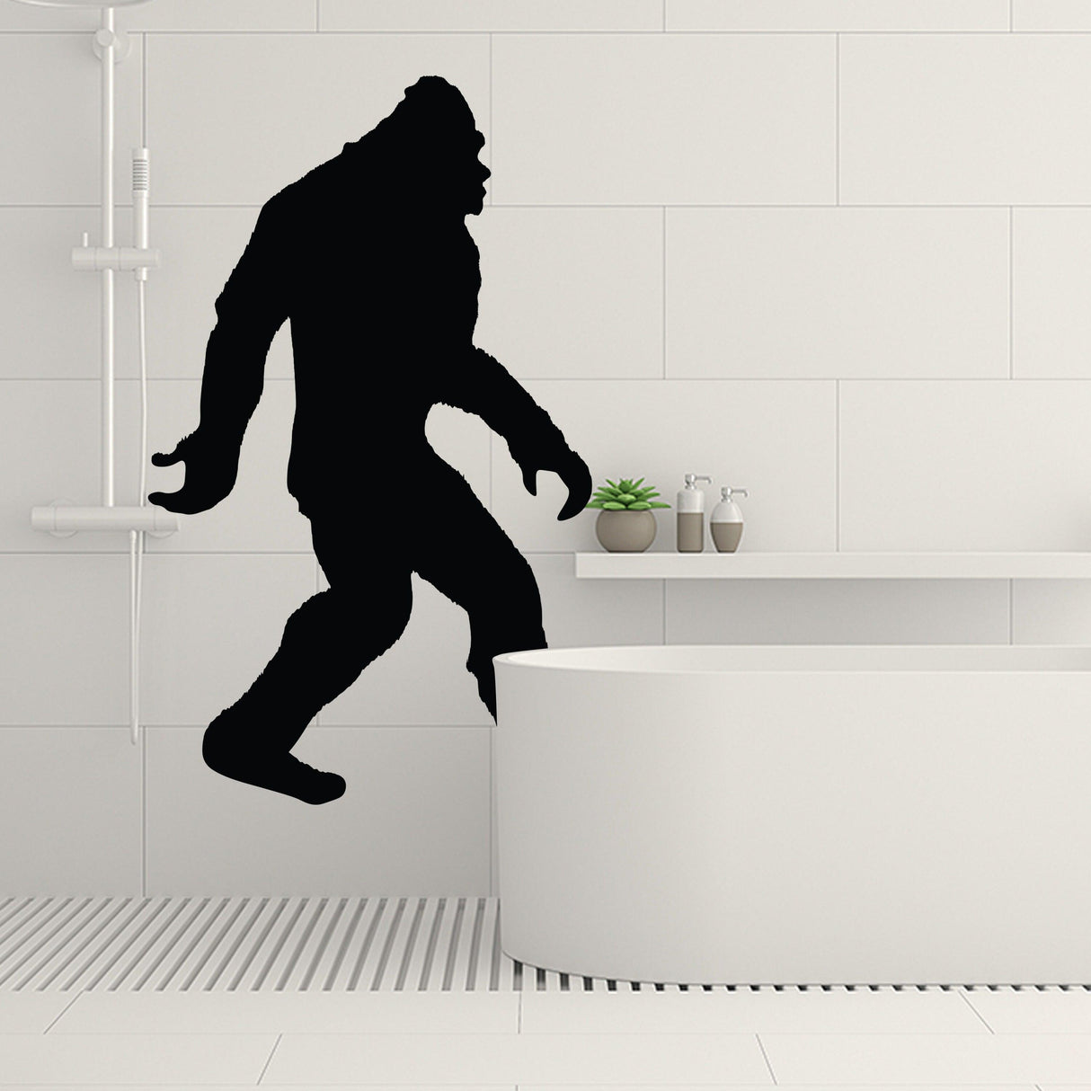 Big Foot Sasquatch Gifts Sticker - Funny Bigfoot Yeti Vinyl Wall Decal - Decords