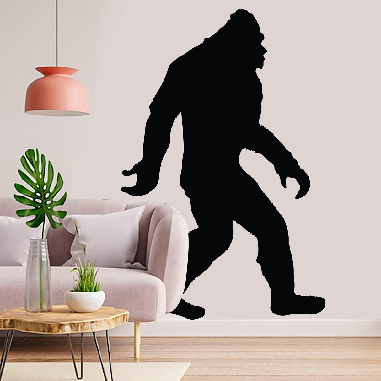 Big Foot Sasquatch Gifts Sticker - Funny Bigfoot Yeti Vinyl Wall Decal - Decords