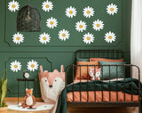 24x Daisy Wall Decals - White Flowers Room Decor Stickers - Decords