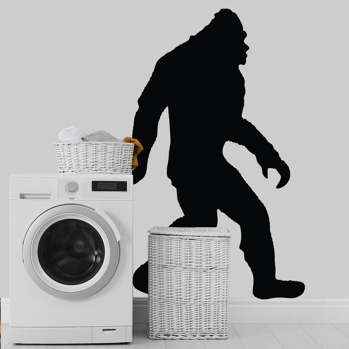 Big Foot Sasquatch Gifts Sticker - Funny Bigfoot Yeti Vinyl Wall Decal - Decords