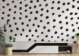 250x Polka Dots Wall Decal - Irregular Modern Dot Stickers - Decords