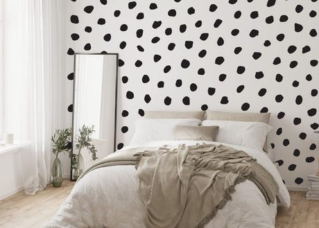 250x Polka Dots Wall Decal - Irregular Modern Dot Stickers - Decords