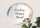 Customized Glass Mirror Sticker: Personalized Elegant Reflection, Captivating Glass Decal - Decords