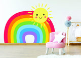 Rainbow Wall Sticker - Nursery Baby Room Decoration Colorful Vinyl Decal - Decords