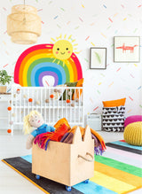 Rainbow Wall Sticker - Nursery Baby Room Decoration Colorful Vinyl Decal - Decords