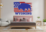 Rustic Wyoming State Wall Decal - Charming Decal for Your Interior Walls - Decords